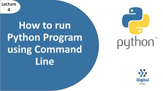 Lecture-4: How to run Python Program using Command Line Window (Urdu)