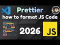 How to format JavaScript code with Prettier in VS Code