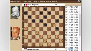 Roozenburg - Verpoest. World Draughts Championship 1948