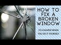 DIY How to replace broken glass in a single panel window