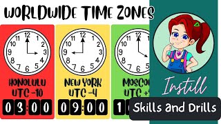 Time Zones | 12 Hour and 24 Hour Clocks