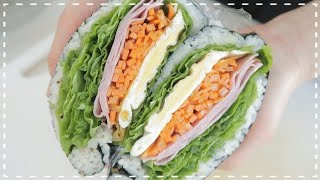 오니기라즈만들기｜밥샌드위치｜다이어트음식｜Rice Sandwich