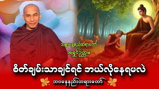 စိတ်ချမ်းသာချင်ရင် ဘယ်လိုနေရမလဲ ||သစ္စာရွှေစည်ဆရာတော် 🙏🙏🙏🙏@dhammalibraryofficial