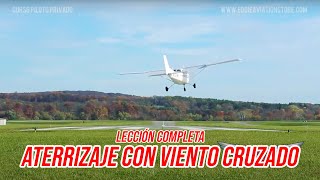 ¿CÓMO SE ATERRIZA CON VIENTO CRUZADO? 🛩💨 - CLASE COMPLETA 👨🏻‍🏫