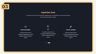 #3 Our Services Section Using Html and Css | Services Section Html Css | Crown Coder