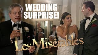 Surprise Wedding Les Misérables Musical Flash Mob!  Watch the Bride's REACTION!!!!