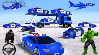 #policecar Police Car Transport Game 🚨 police cars ✅ | police wala siren | police gadi game