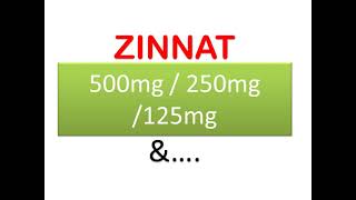 Zinnat 500mg / 250mg / 125mg \u0026 ....