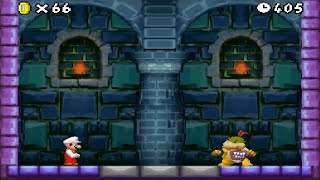 Mario vs Bowser Jr New Super Mario Bros.DS World 1