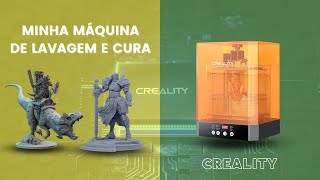 Unboxing Creality UW-03 Washing and Curing - Vale a pena ter uma?