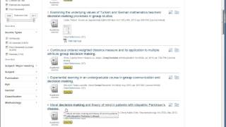 PsycINFO on EBSCO: Using subject headings effectively