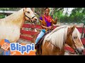 Meekah's Horse Race on the Farm! | Blippi & Meekah Challenges and Games for Kids