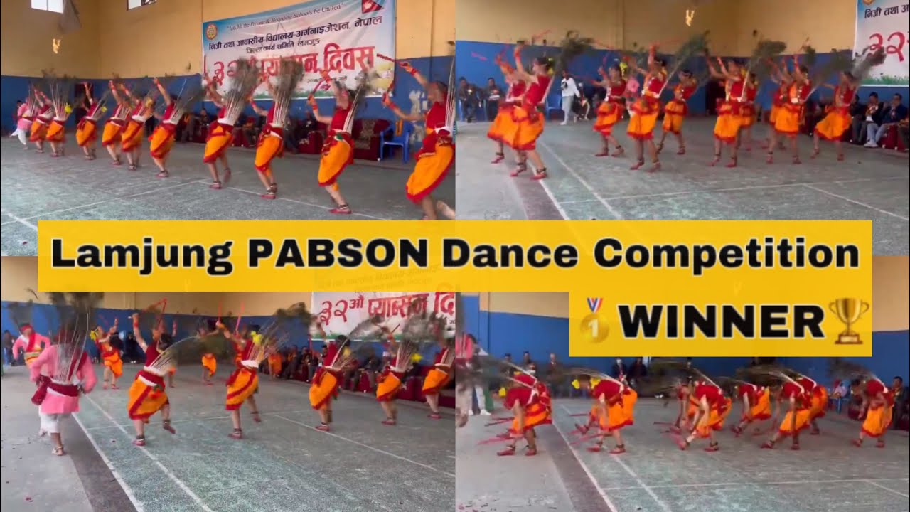 Lamjung PABSON Dance Competition 🥇WINNER🏆Tharu Lathi Mayur Dance - YouTube