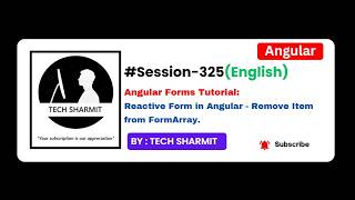 Angular Reactive Forms Tutorial in English: Remove Item from FormArray (removeAt Method) (Ep-325)