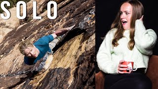 Girlfriend reacting to climbing with Alex Honnold