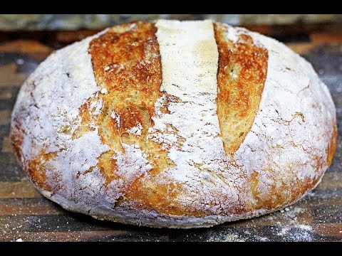 Crusty No-Knead Artisan Bread | How to make no-knead bread Crusty No-Knead Artisan Bread | How to make no-knead bread