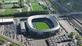 Aerial Tour of De Kuip - Rotterdam's Iconic Landmark Stadium