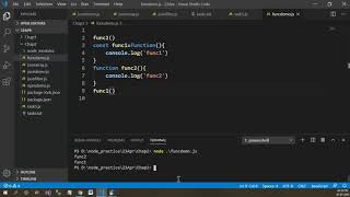 const/var function in Node js