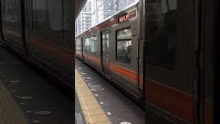 藤枝駅でみた　普通列車浜松行き到着シーン