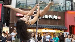 폴꾸러기(POLE_KKOO) 폴댄스(Poledance) 20190712 홍대버스킹(HongDae Busking)