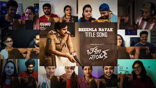 Bheemla Nayak Title Video Song Crazy Reaction Mashup | Power Pawan Kalyan | #DheerajReaction |