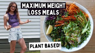 Delicious vegan weight loss meals in UNDER 15 MINUTES//3 easy vegan recipes