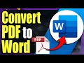 How to Convert PDF to Word - Keep & Edit EVERYTHING!