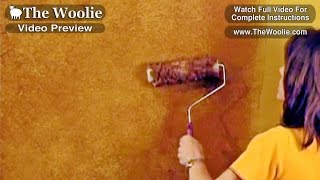 Quick - Sponge Roller Paint Technique Faux Painting Techniques  (How To Paint Walls) #FauxPainting