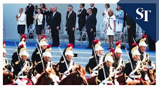 [WATCH] Bastille Day 2018 with PM Lee as guest of honour, RSAF takes part in flypast #singapore