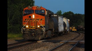 HD: Thursday \u0026 Saturday BNSF Trains In La Plata, MO