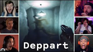 Gamers React to a Figure Running Across The Hallway (JUMPSCARE) | Deppart (Prototype)
