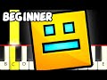 Fingerdash - Geometry Dash - Fast and Slow (Easy) Piano Tutorial - Beginner