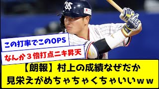 【朗報】村上の成績、なぜか見栄えがめちゃくちゃよくなる