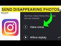 How To Send Disappearing Photos on Instagram(EASY)