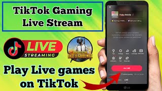 Enable TikTok Live Mobile Gaming 2023 || TikTok Gaming Live stream || Pubg Live on Tiktok