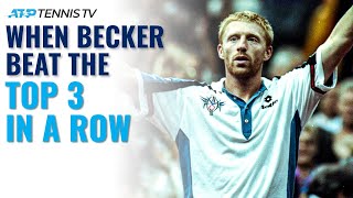 When Boris Becker Beat The Top 3 In A Row To Win Stockholm 1994!