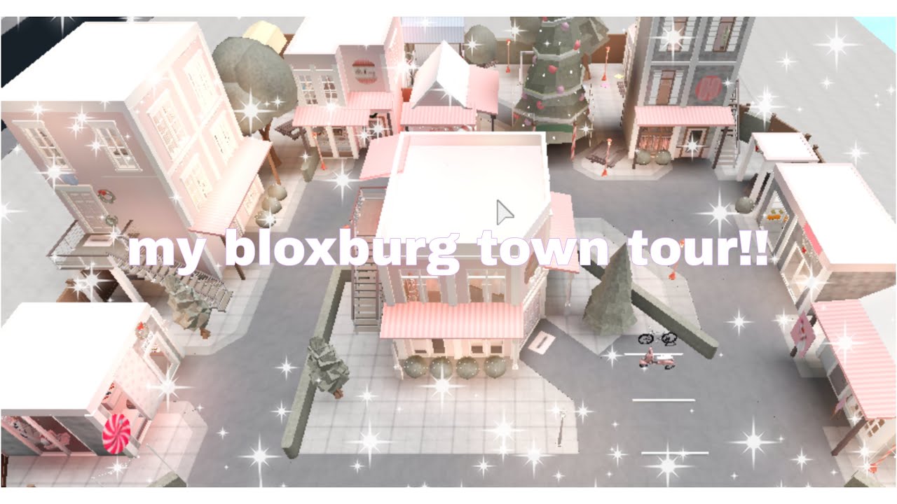 My Bloxburg Town Tour Youtube