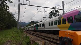 E257系M-111編成 かいじ70号 塩山ー勝沼ぶどう郷を通過