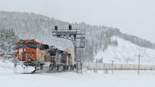 May Snowstorm on Marias Pass