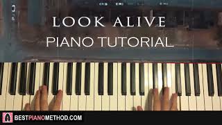 HOW TO PLAY - BlocBoy JB & Drake - Look Alive (Piano Tutorial Lesson)