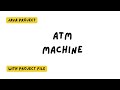 Oasis Infobyte Internship | Task-3 | Java Development | ATM Interface #oasis Infobyte