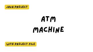 Oasis Infobyte Internship | Task-3 | Java Development | ATM Interface #oasis Infobyte