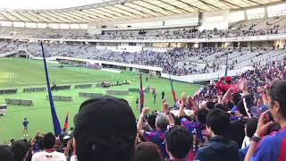 2018.4.28 FC東京×名古屋 試合後東京ゴール裏へ挨拶に来たアーリアへ長谷川アーリアジャースチャント！／踊るポンポコリン チャント