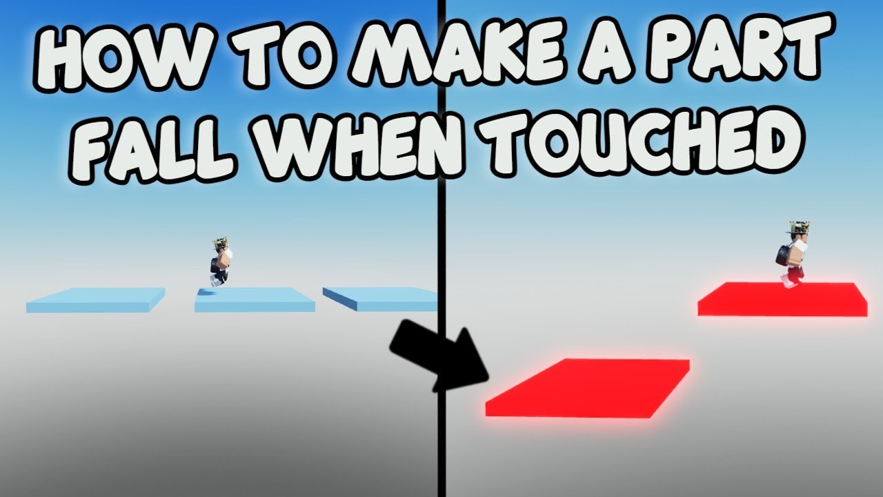 How To Make A Part Fall When Touched ёяыая п Roblox Studio Tutorial Youtube