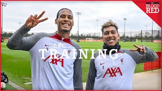 Virgil Van Dijk & Roberto Firmino Hand Liverpool Injury Boost With Training Appearance | PICTURES