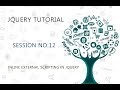 JQUERY TUTORIAL FOR BEGINNERS   12   INLINE EXTERNAL SCRIPTING IN JQUERY