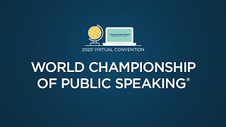 Toastmasters International 2020 World Championship of Public Speaking®