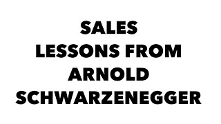 Sales Lessons from Arnold Schwarzenegger | Sales Tips from Stefan Boyle, Marketing Republic