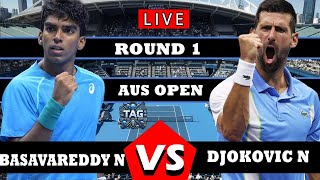 🔴LIVE: Djokovic N vs Basavareddy N • Australian Open 2025 #Djokovic #Basavareddy #AusOpen #Tennis