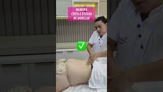 MANEIRA CERTA E ERRADA DE MODELAR #massagem #massagemmodeladora #massoterapia